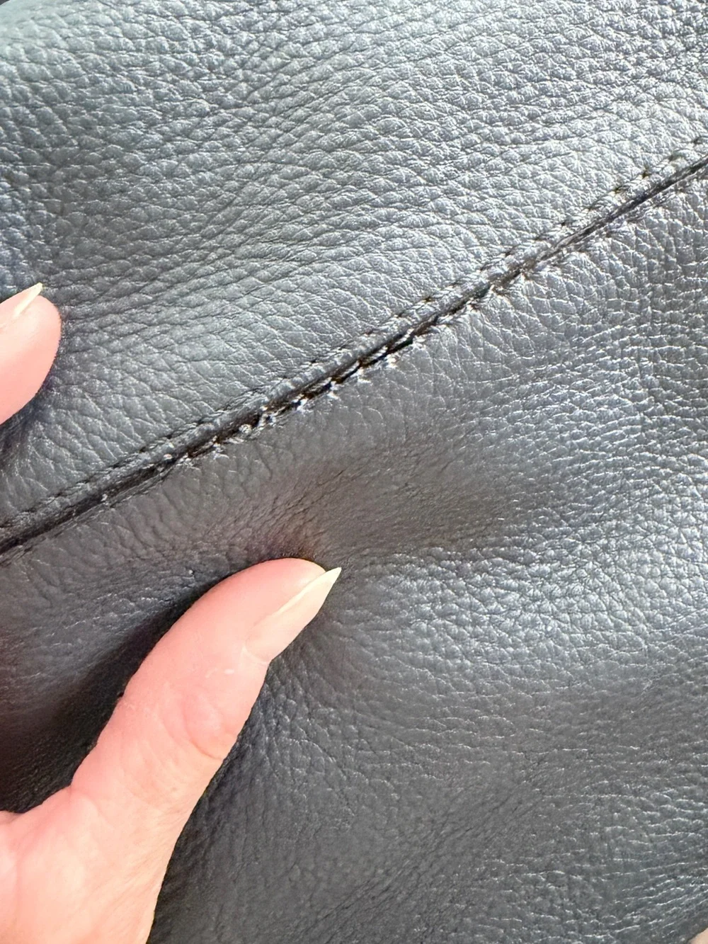 Givenchy Slate Pebbled Leather Medium Nightingale